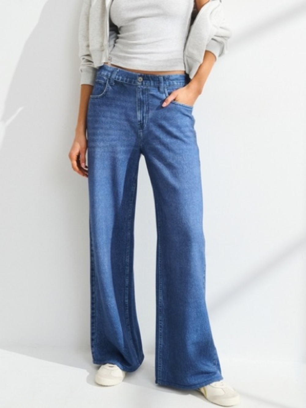 NWT Abercrombie & Fitch YPB On The Go High Rise Travel Terry Pant size XS